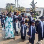 Abana n'ababyeyi babo bari mu byishimo byo gusoza umwaka